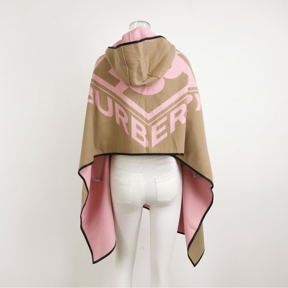 Burberry Pink and White Fabric Label
